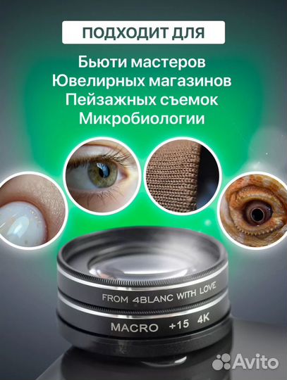 Новая макролинза 4blanc профессиональная