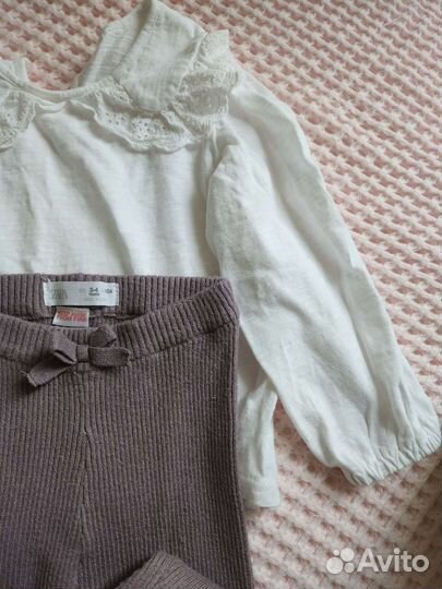 Блузка Sela и легинсы Zara 104