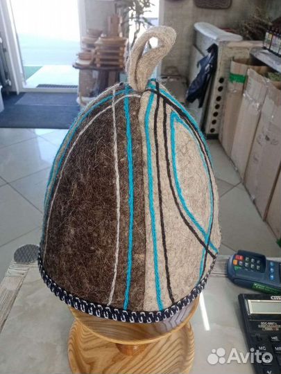 Банная шапка из натурального войлока