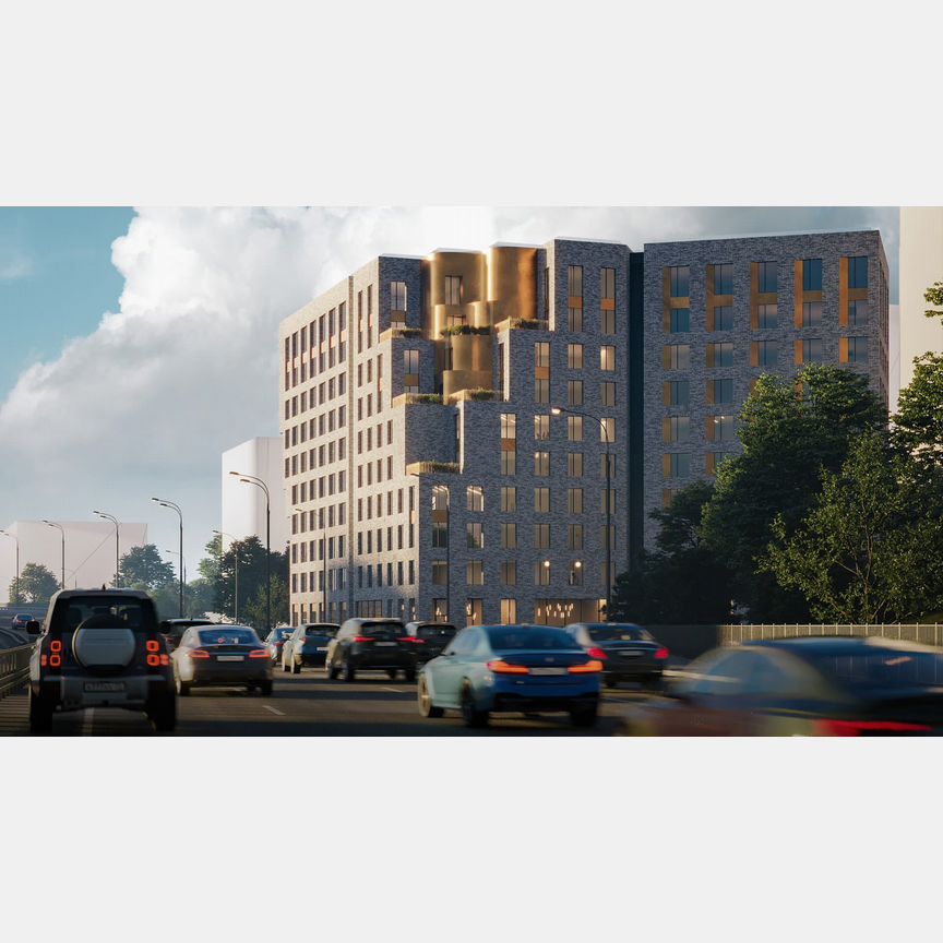 1-к. апартаменты, 57,5 м², 9/10 эт.