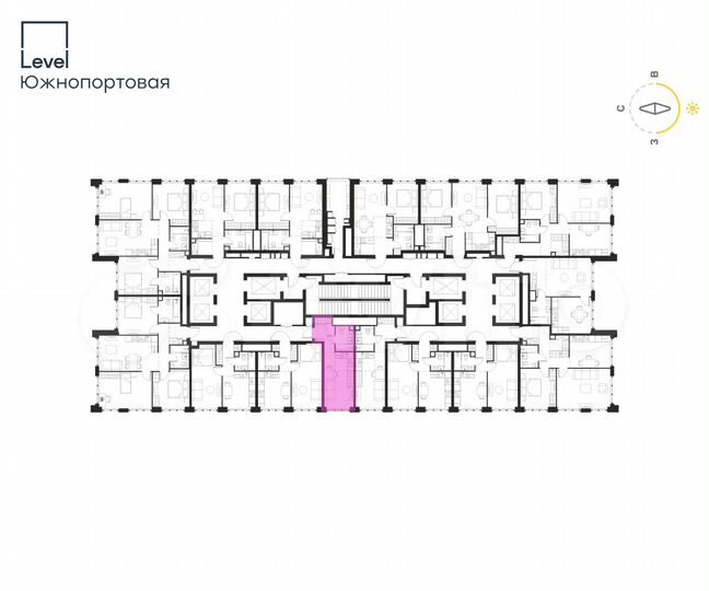 Квартира-студия, 23,2 м², 24/68 эт.