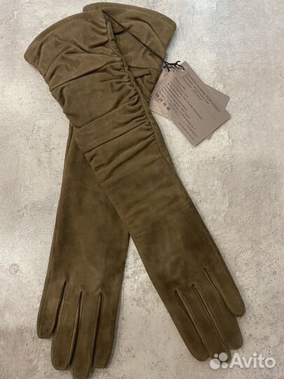 Перчатки и шарф Eleganzza 6 замша