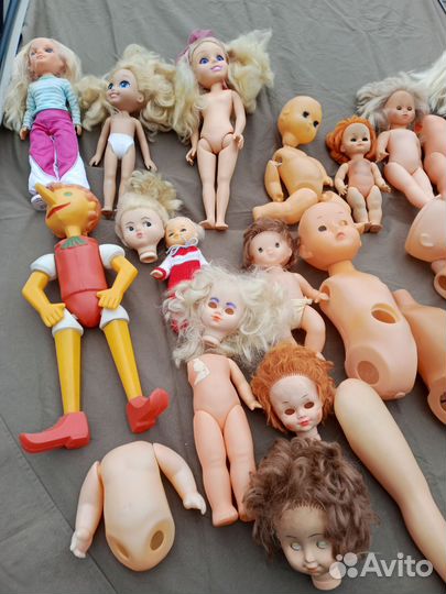 Куклы СССР и барби разные игрушки