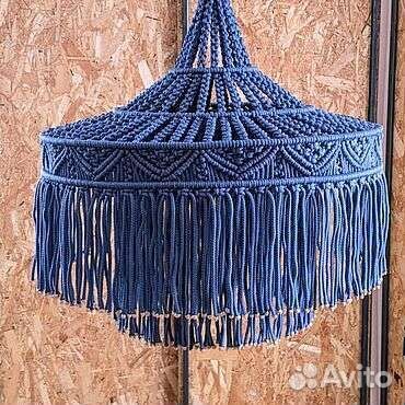 Абажур в технике макраме