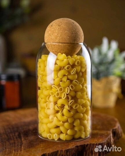 Банка стеклянная для сыпучих продуктов