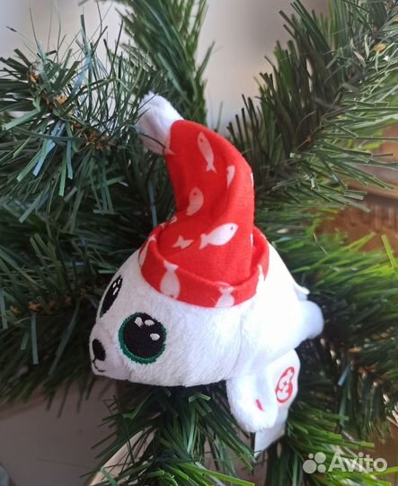 Игрушка Макдоналдс TY тюлень нерпа Рождество