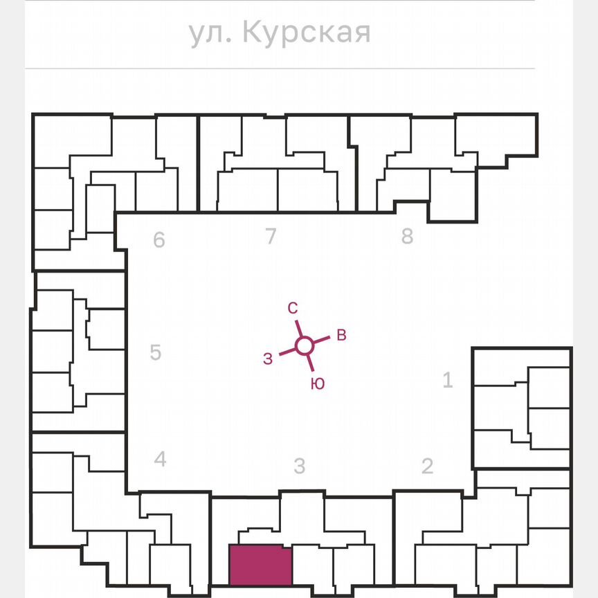 2-к. квартира, 59,6 м², 8/10 эт.