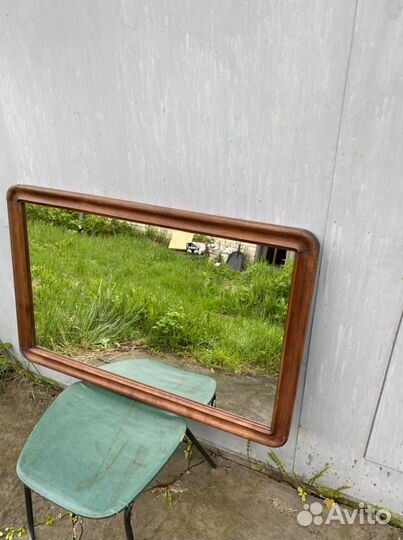 Старинное зеркало, орех, 19в