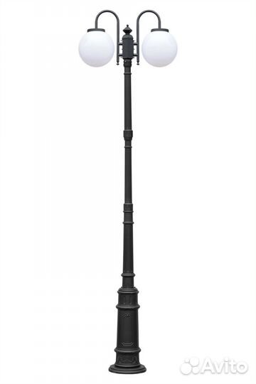 Фонарь уличный столб высокий 1-4м Шар