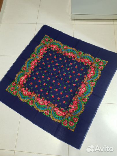 Павловопосадский платок шерсть