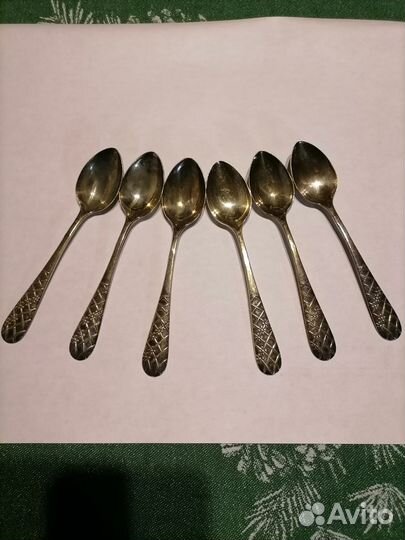 Серебряная чайная ложка СССР