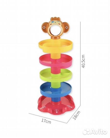 Развивающая горка пирамидка для малышей