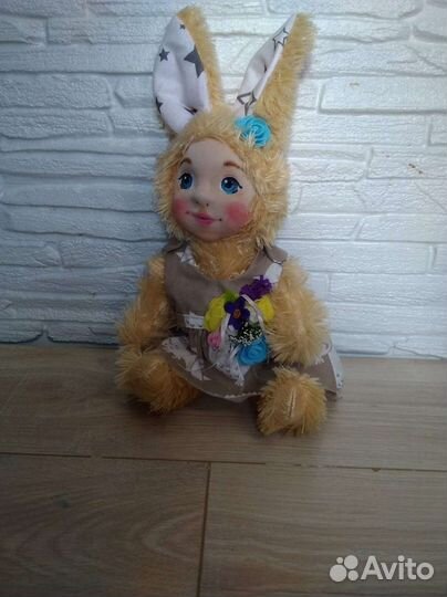 Мягкие игрушка зайка.ручная работа