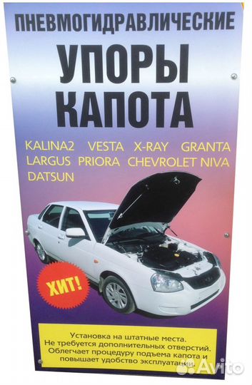 Пневмогидравлические упоры капота