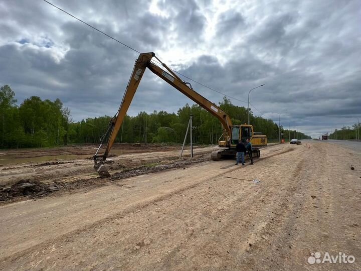 Аренда длиннорукого экскаватора Zaxis 200LC