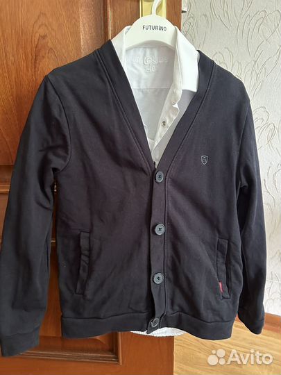 Кардиган, рубашка, поло, мальчик, школа