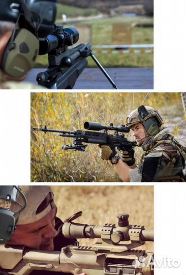 Тактические активные наушники с шумоподавлением