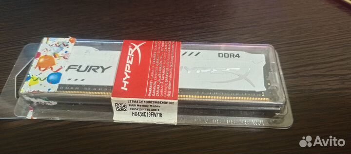 Kingston HyperX fury White 3466MHz 16gb DDR4