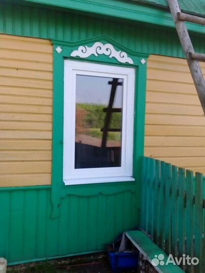 Окна в бревенчатый дом