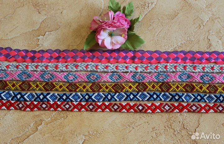 Фенечки на удачу из хлопковых ниток