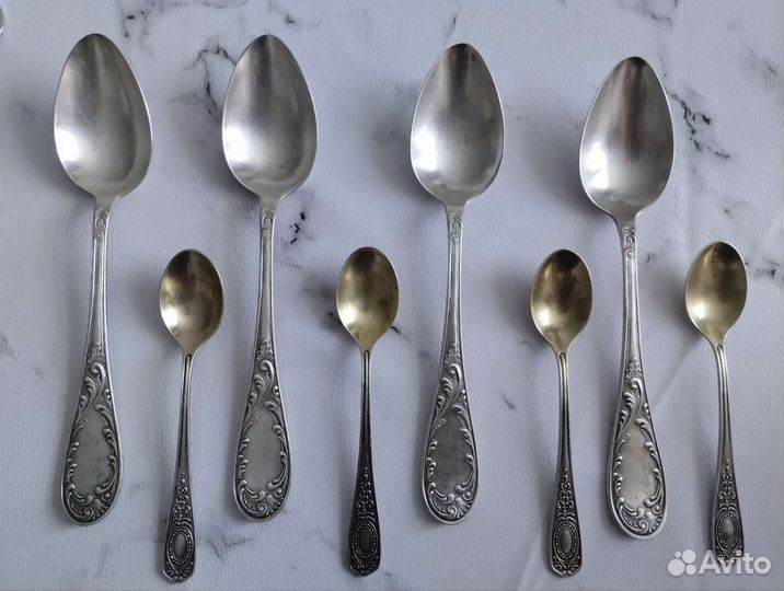 Набор столовых приборов мельхиор сссср