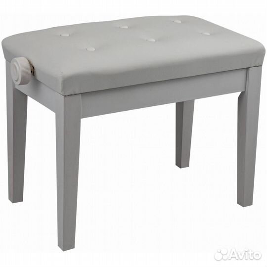 Белая банкетка для пианино flight KB012 WHT