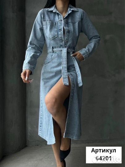 Платье джинсовое