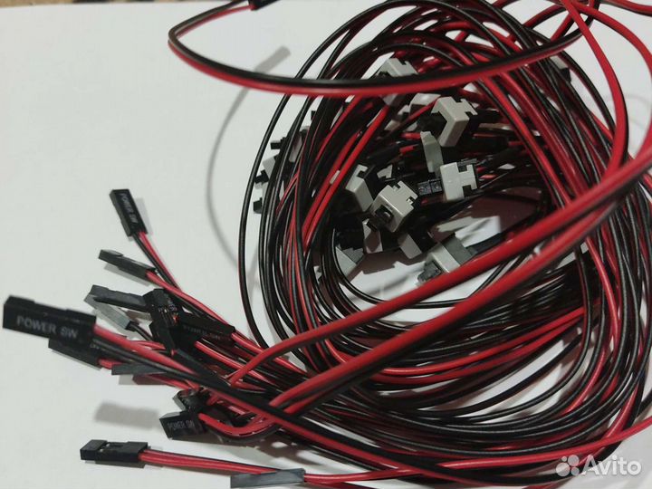 Для майнинга, кнопки вкл., разветвитель вентилятор