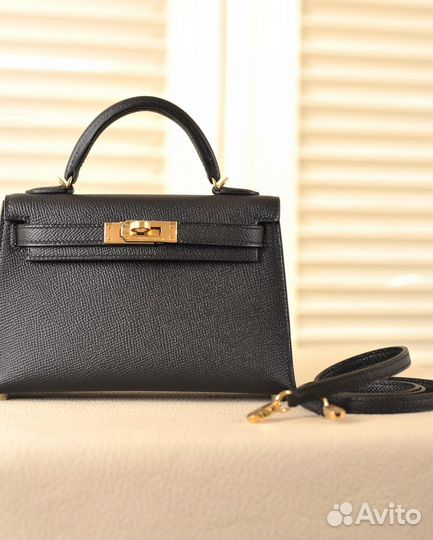 Сумка Hermes kelly mini черная