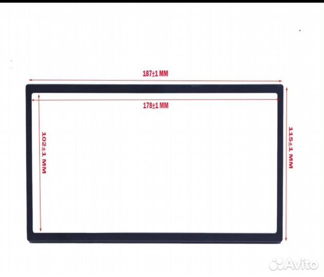 Рамка для 2 din магнитолы универсальная