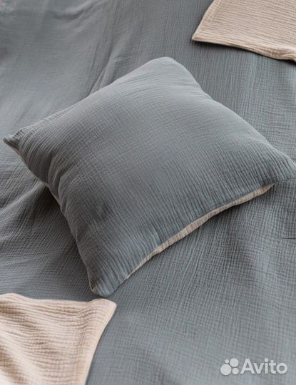 Наволочки декоративные набор 3шт из муслина