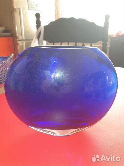 Ваза цветное стекло