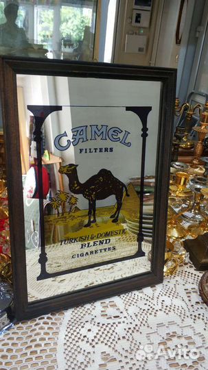 Ретро, зеркальный постер Camel