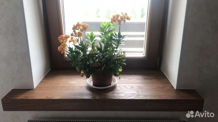 Накладка на подоконник из натурального дерева