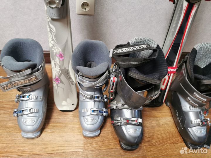 Горные лыжи.(женские+мужские)