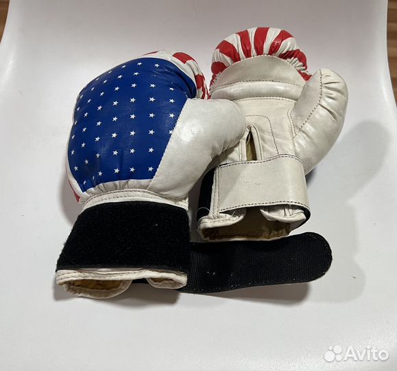 Боксерские перчатки детские с американским флагом