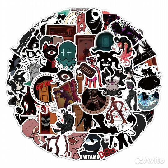 Наклейки Стикеры Роблокс,аниме,уэнсдэй,вансдей