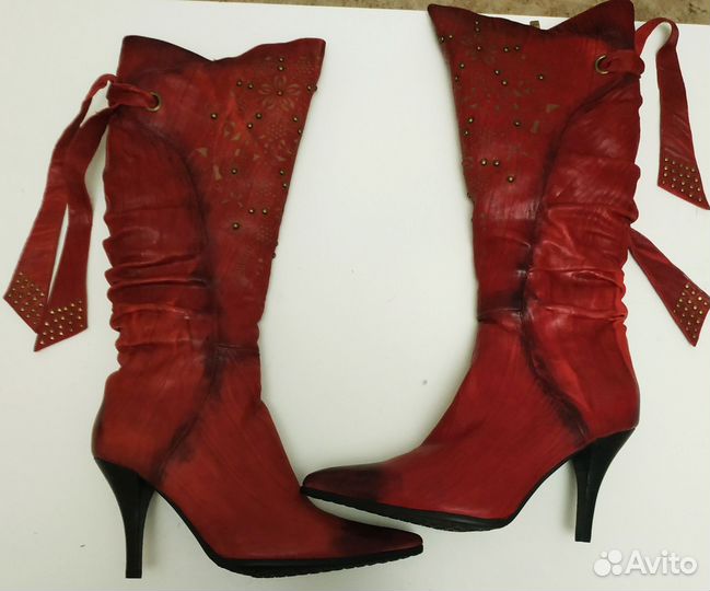 Сапоги натуральная кожа новые