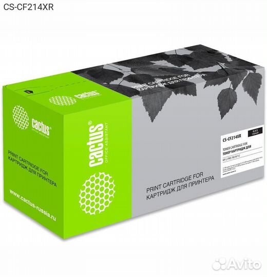 Тонер-картридж cactus 14X Лазерный Черный 17500стр