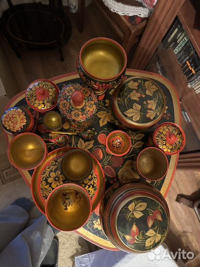 Посуда хохлома СССР