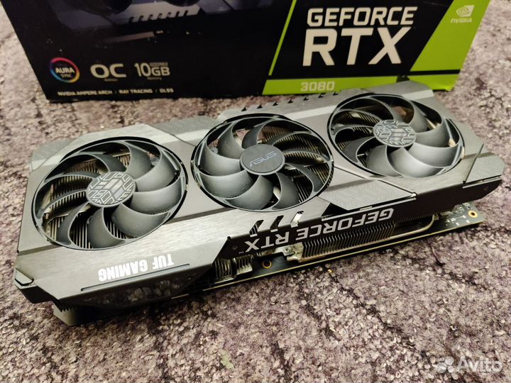 Asus RTX 3080 TUF Gaming в идеальном состоянии