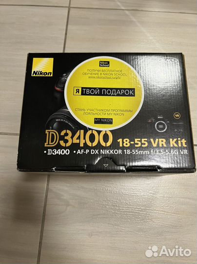 Зеркальный фотоаппарат nikon d3400
