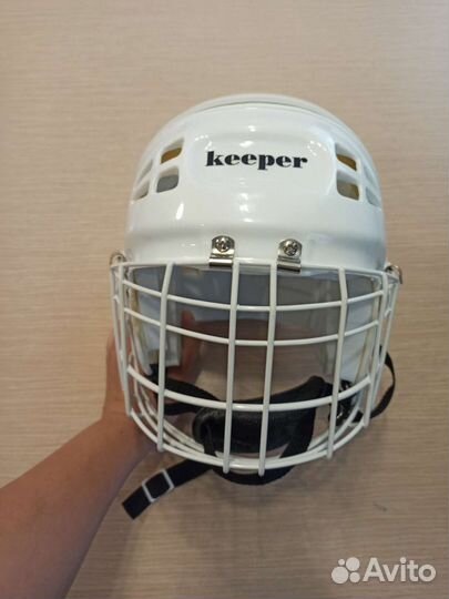 Хоккейный шлем keeper детский р-р 50-57