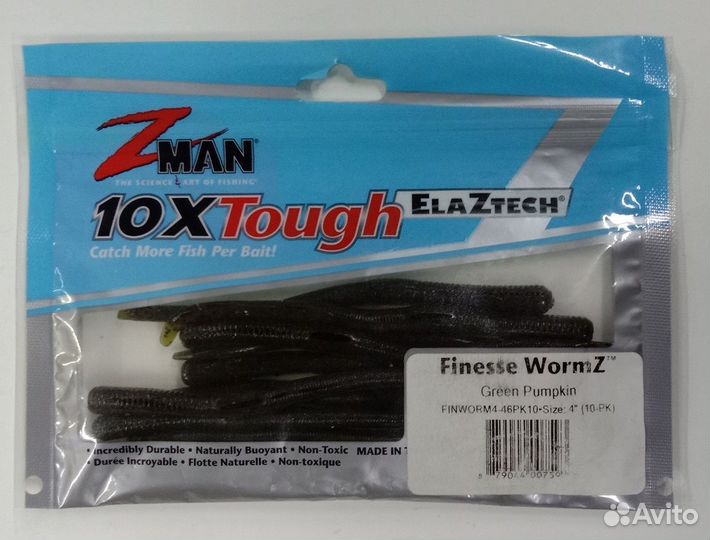 Приманка zman finesse wormz 4
