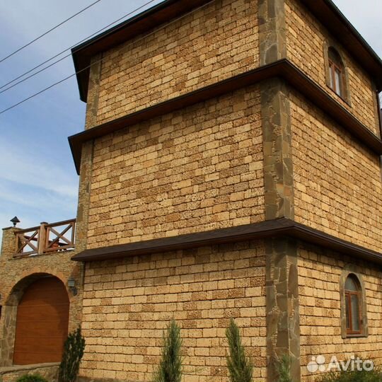 Облицовка дагестанским камнем