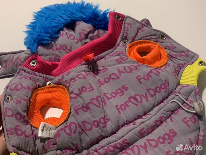 Зимняя куртка жилетка для собак мелких пород