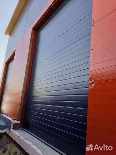 Гаражные секционные ворота с установкой