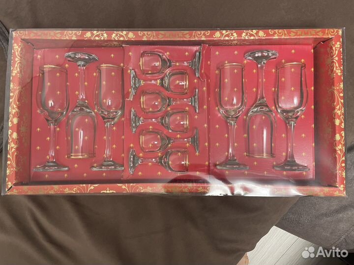 Набор столовых приборов гусь хрустальный