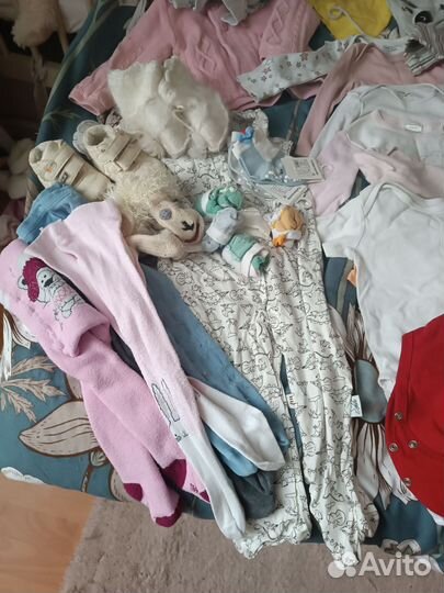 Огромный пакет вещей для девочки 74