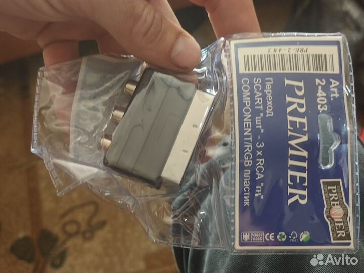 Переходник scart 3rca